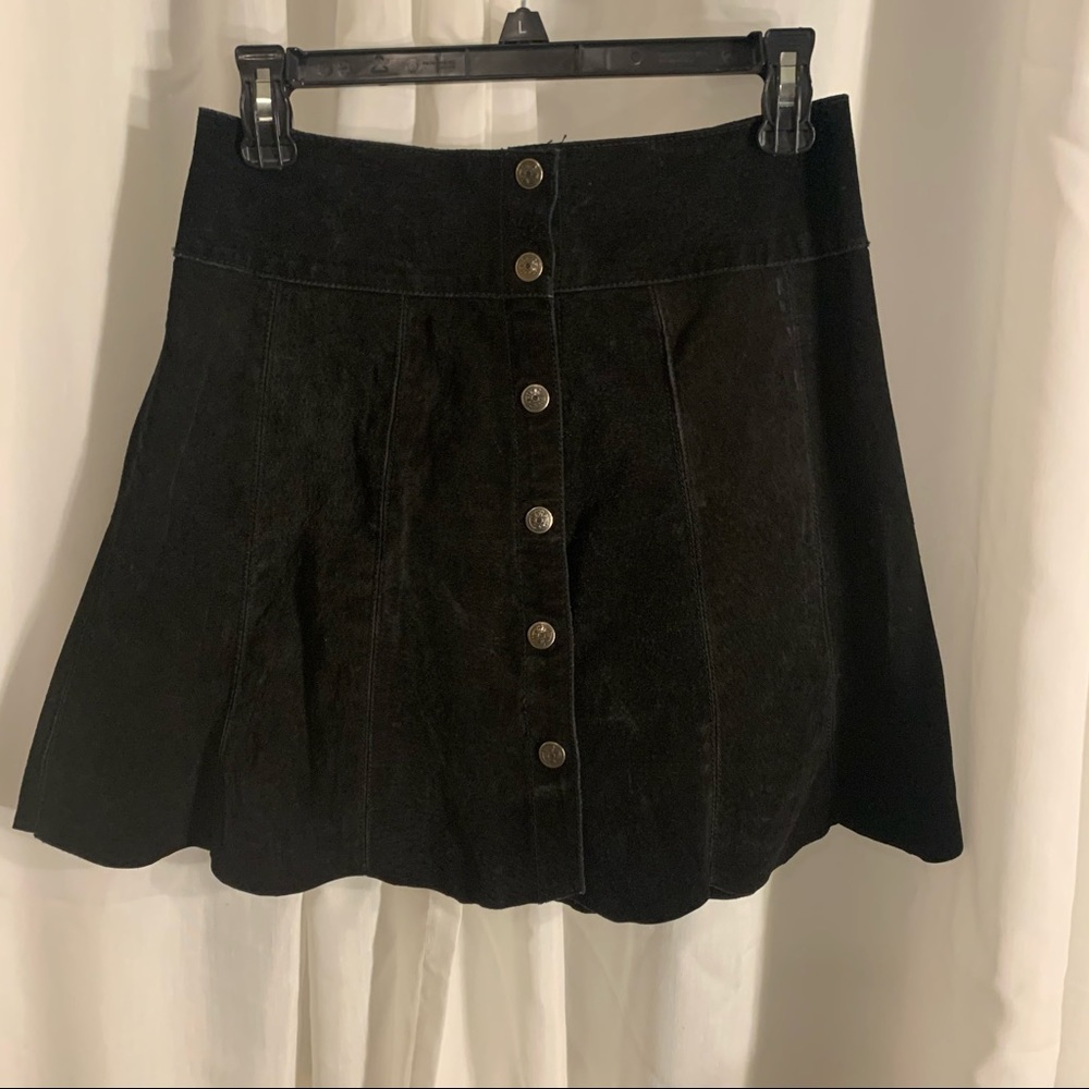 Black Button Up Skirt